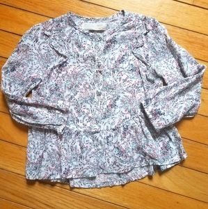 Zara girls size 4 pattern shirt